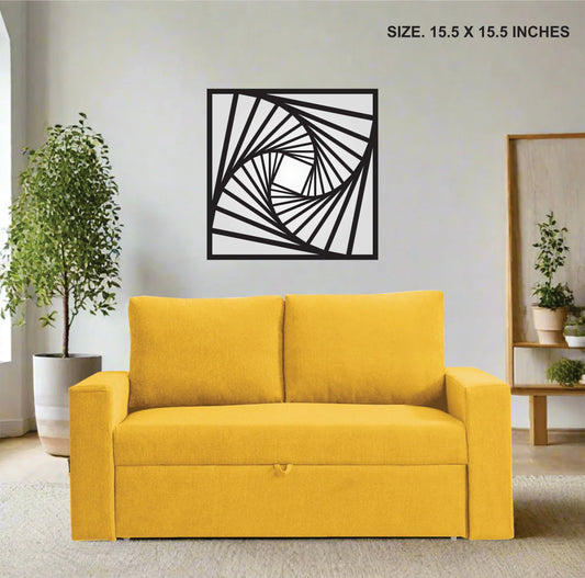 Modern Geometric Wall Art | Stylish acrylic Wall Decor design  - 15.5 x 15.5 Inches