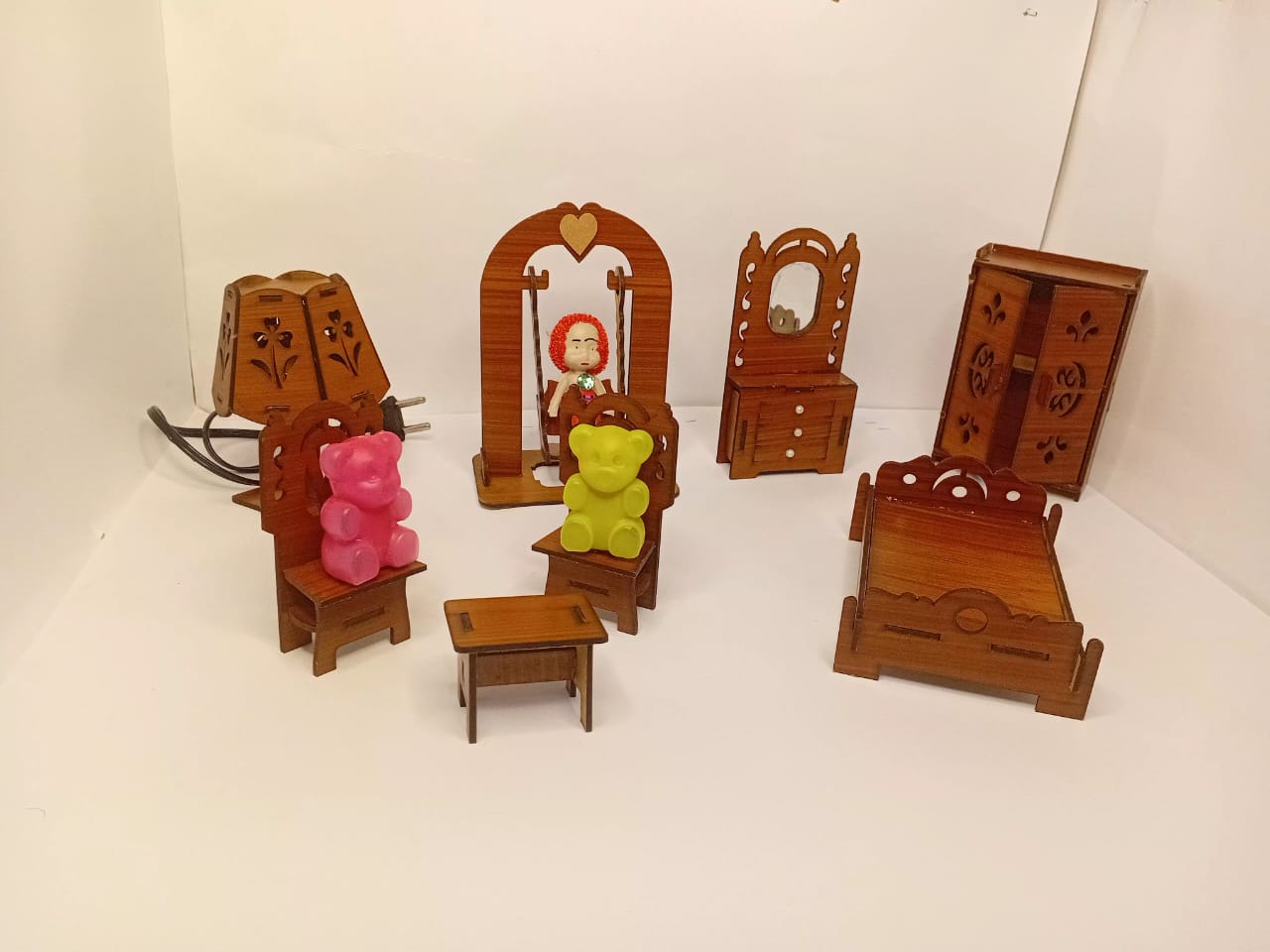 Handmade Wooden Dollhouse Furniture set  ( BEST DEAL )