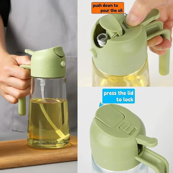 2 in 1 Oil Spray and Pouring Bottle 500ml